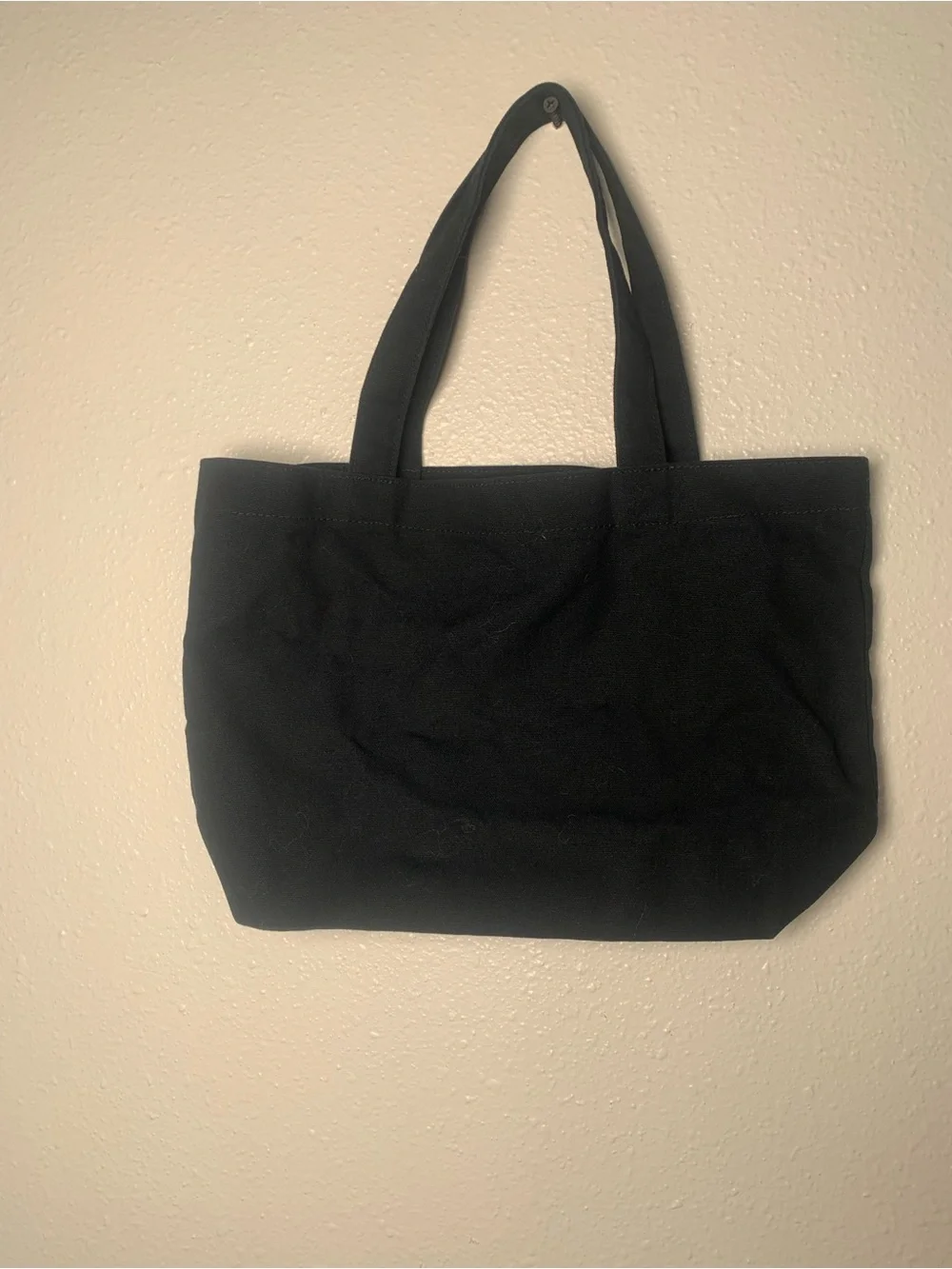 Jordan Black Canvas Tote with Red Jumpman Graphic